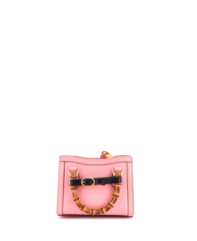 Mini Diana NM Bamboo Handle Tote Leather