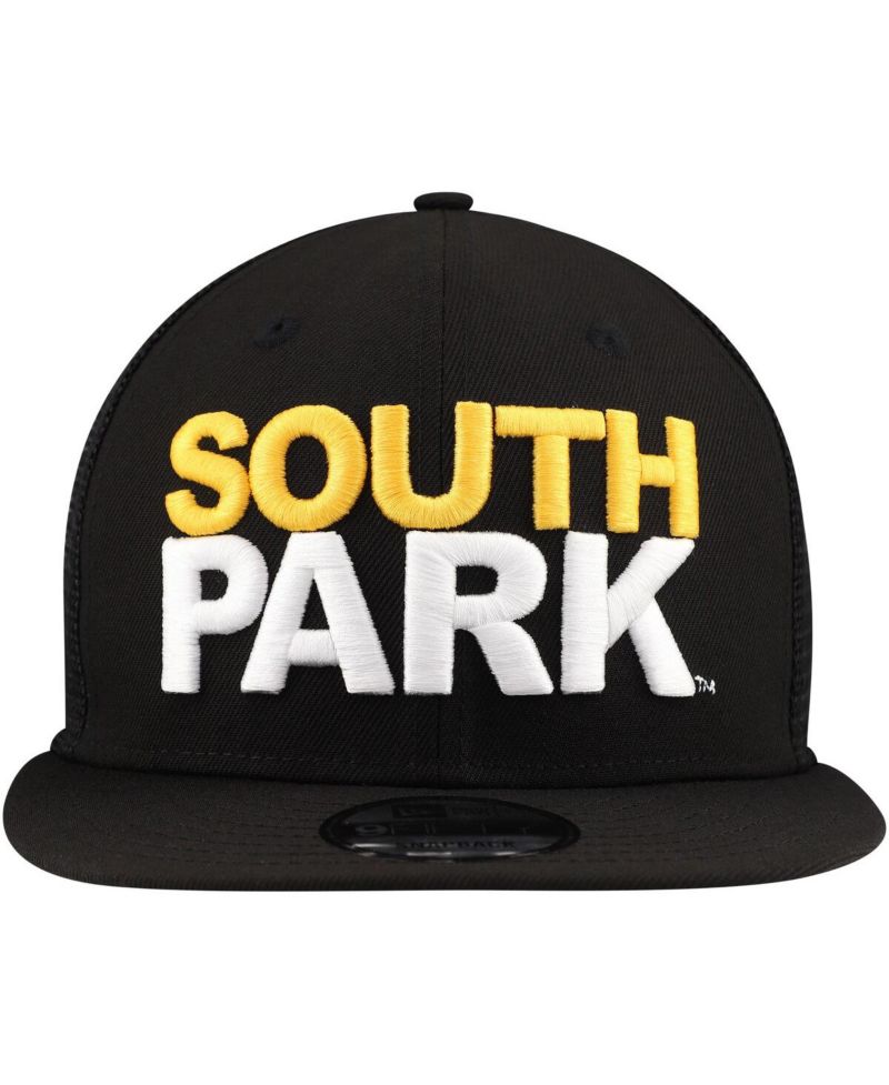 Men's Black South Park 9FIFTY Snapback Trucker Hat