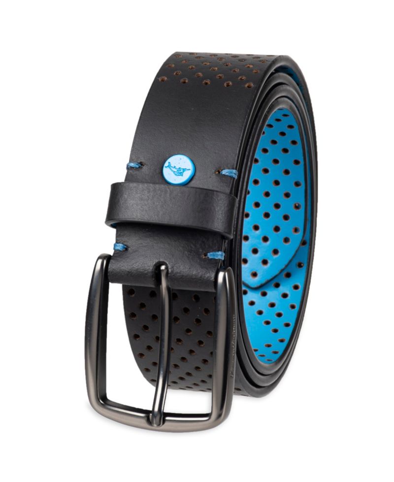 Men's Perforated Casual Leather Belt
