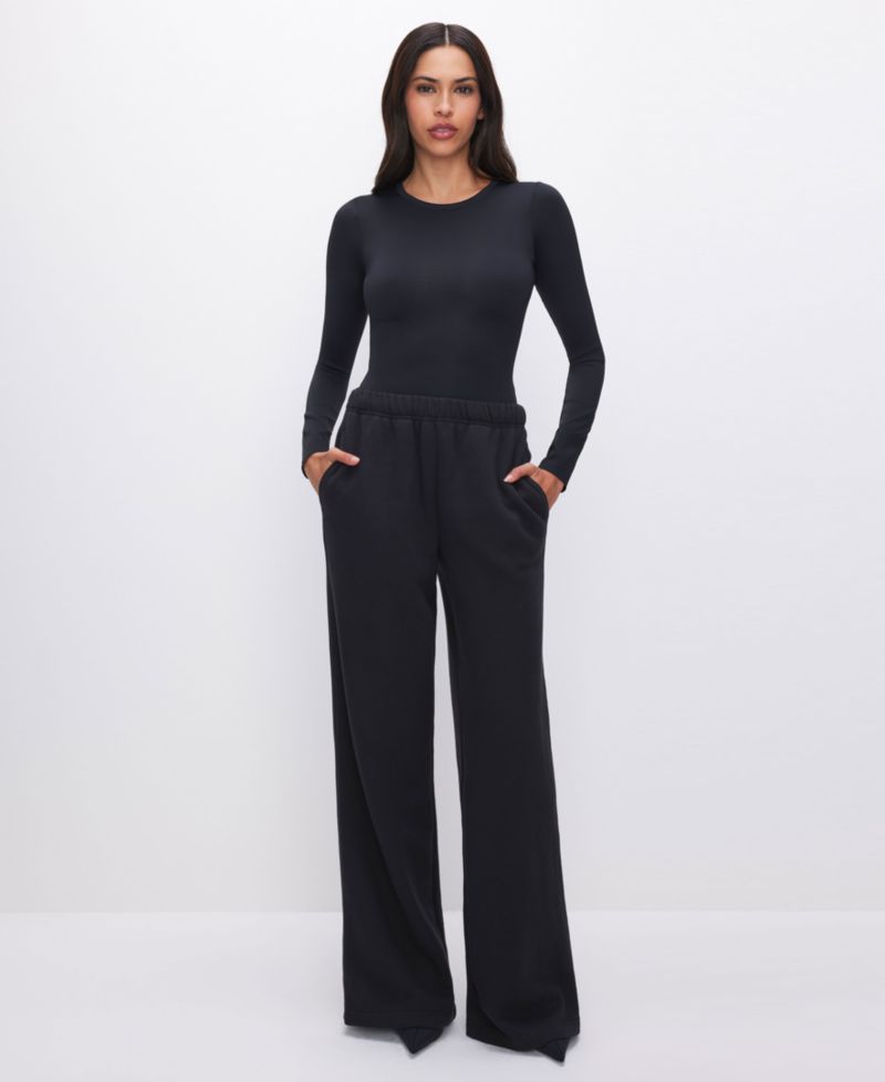 Women's Sculpting Crew Neck Bodysuit Top, Regular & Plus Size