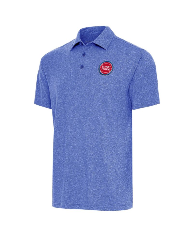 Men's Heather Royal Detroit Pistons Par Polo