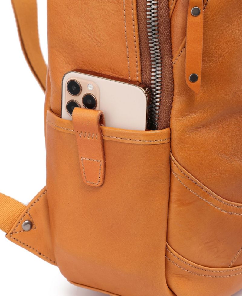 Sun-Wing Small Leather Backpack