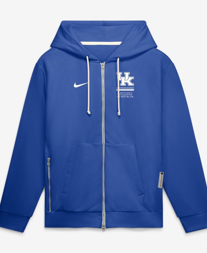 Men's Royal Kentucky Wildcats 2026 Sideline Standard Issue Dri-FIT Full-Zip Hoodie