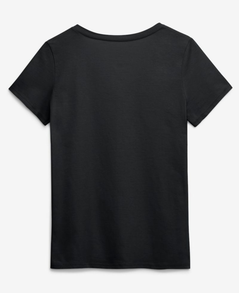 Women's Black Pittsburgh Steelers Primary Logo V-Neck T-Shirt