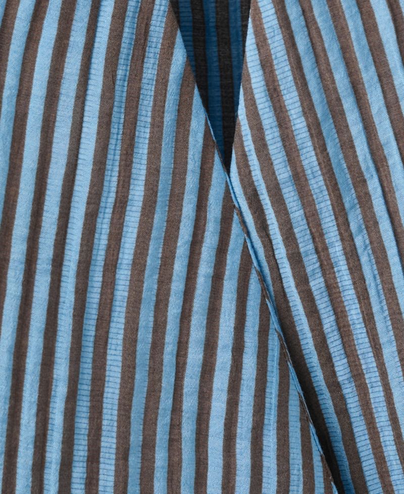 Women's Striped Wrap Blouse, V-Neck