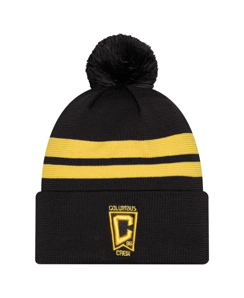 Men's Black Columbus Crew 2026 Jersey Hook Cuffed Knit Hat with Pom