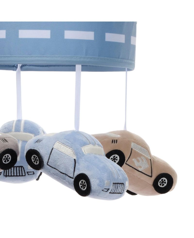 Lambs and Ivy Little Racer Musical Car/Transportation Baby Crib Mobile Soother Toy
