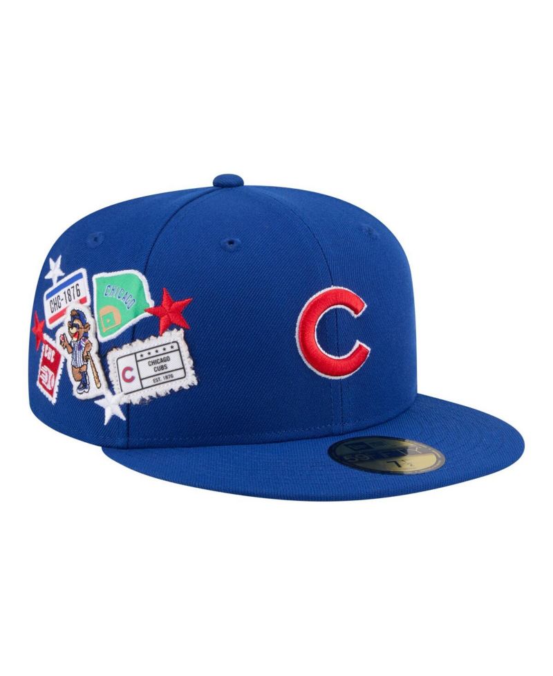 Men's Royal Chicago Cubs City Patch 59FIFTY Fitted Hat