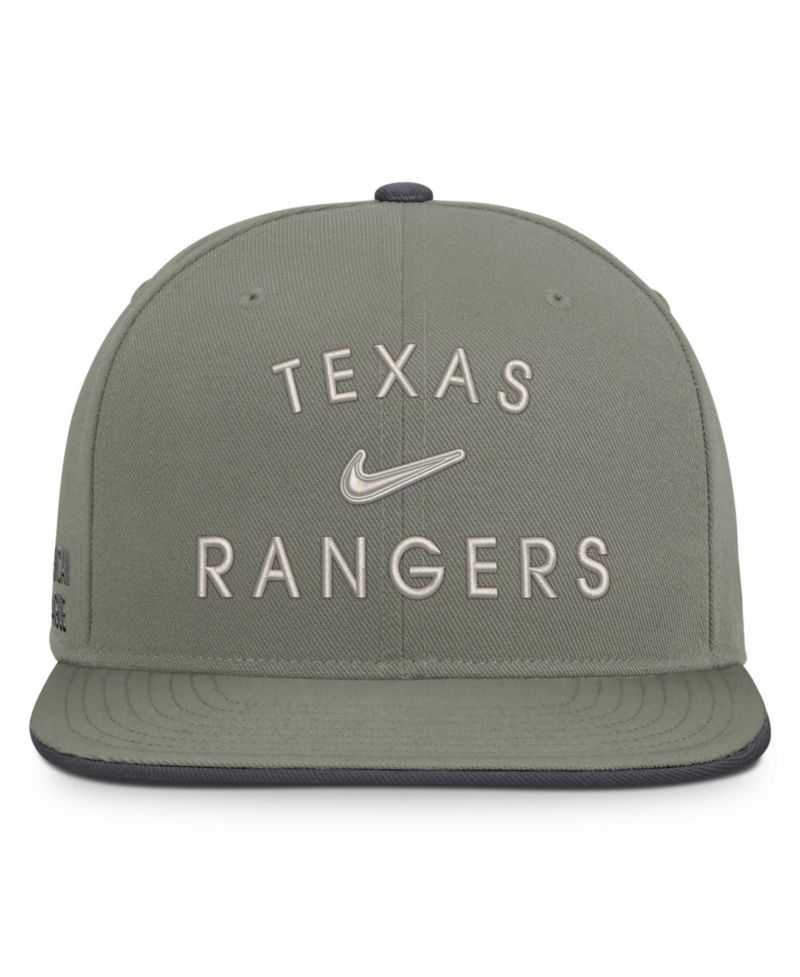 Men's Olive Texas Rangers Pro Dri-FIT snapback Hat