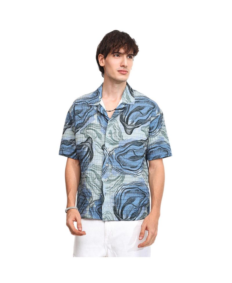 Men's Contrast Hazy Shirt