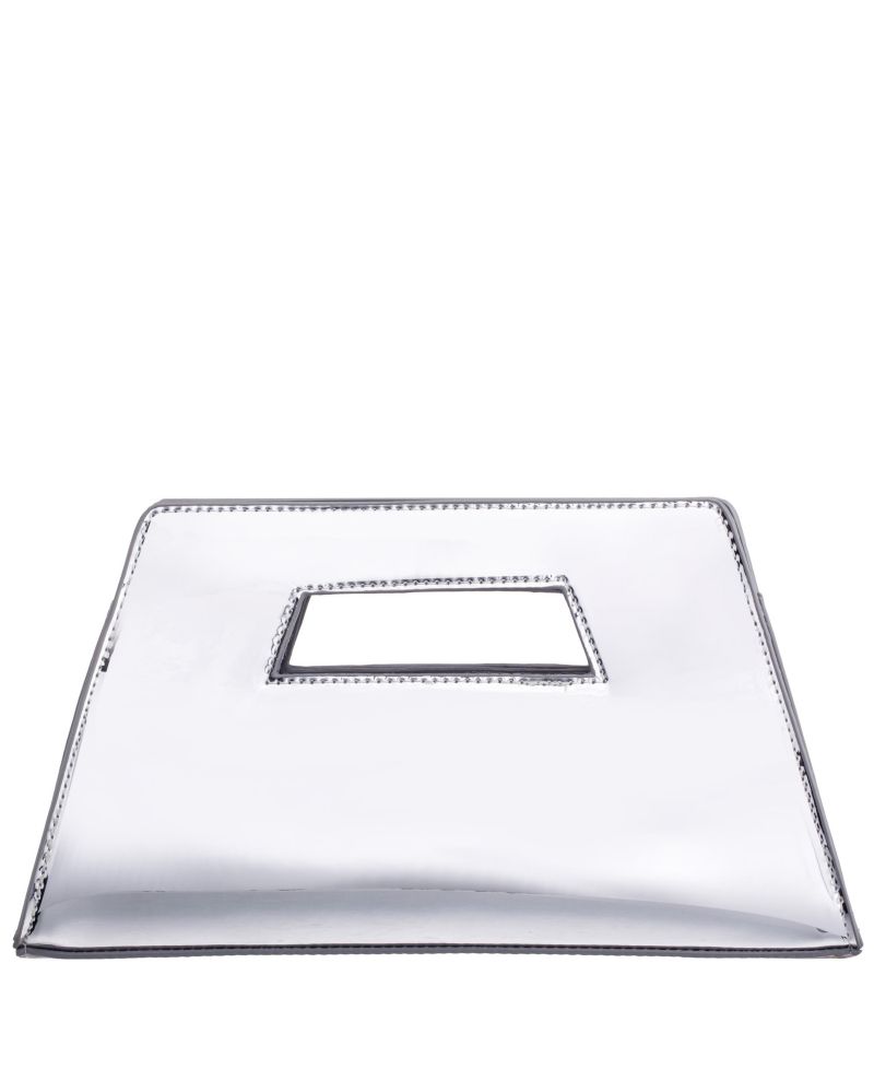 Cut Out Handle Trapezoid Clutch