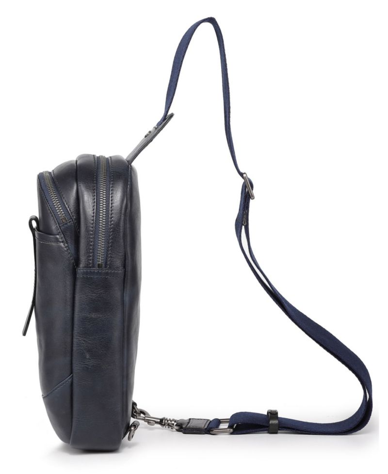 Sun-Wing Leather Sling Bag
