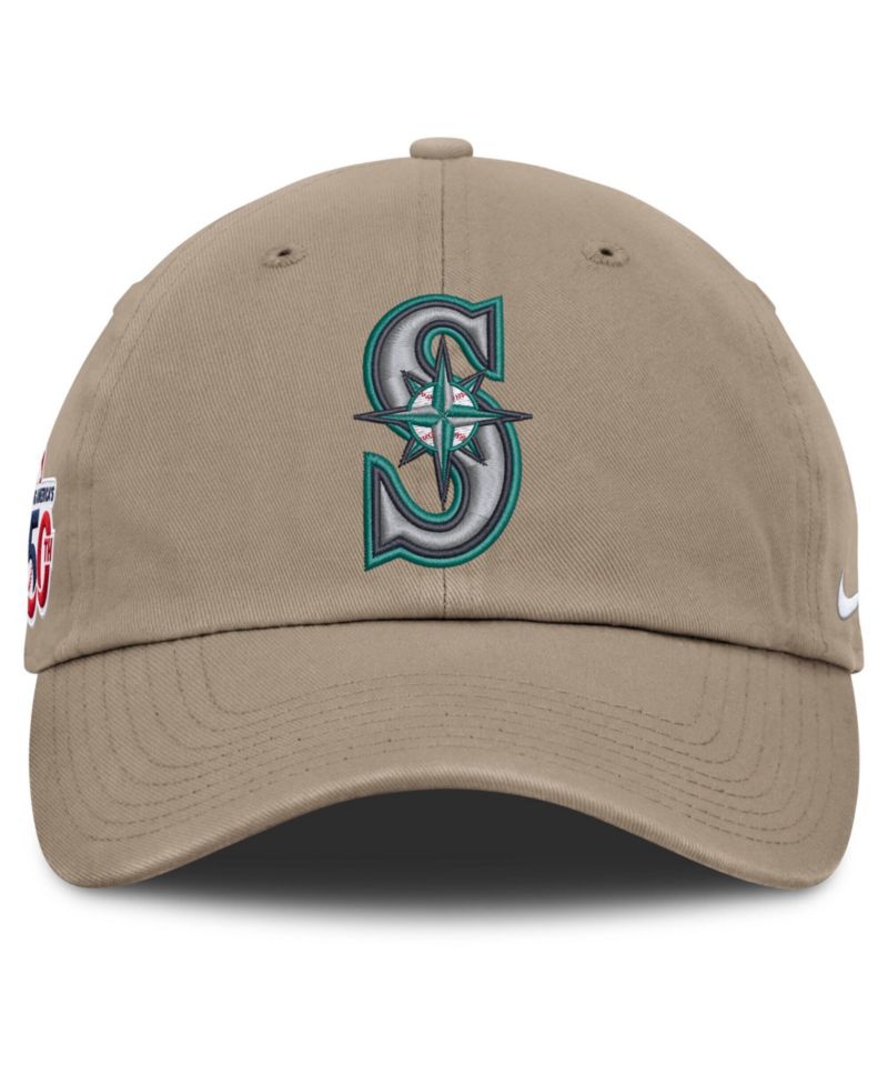 Men's Khaki Seattle Mariners Celebrating America's 250th Club Adjustable Hat