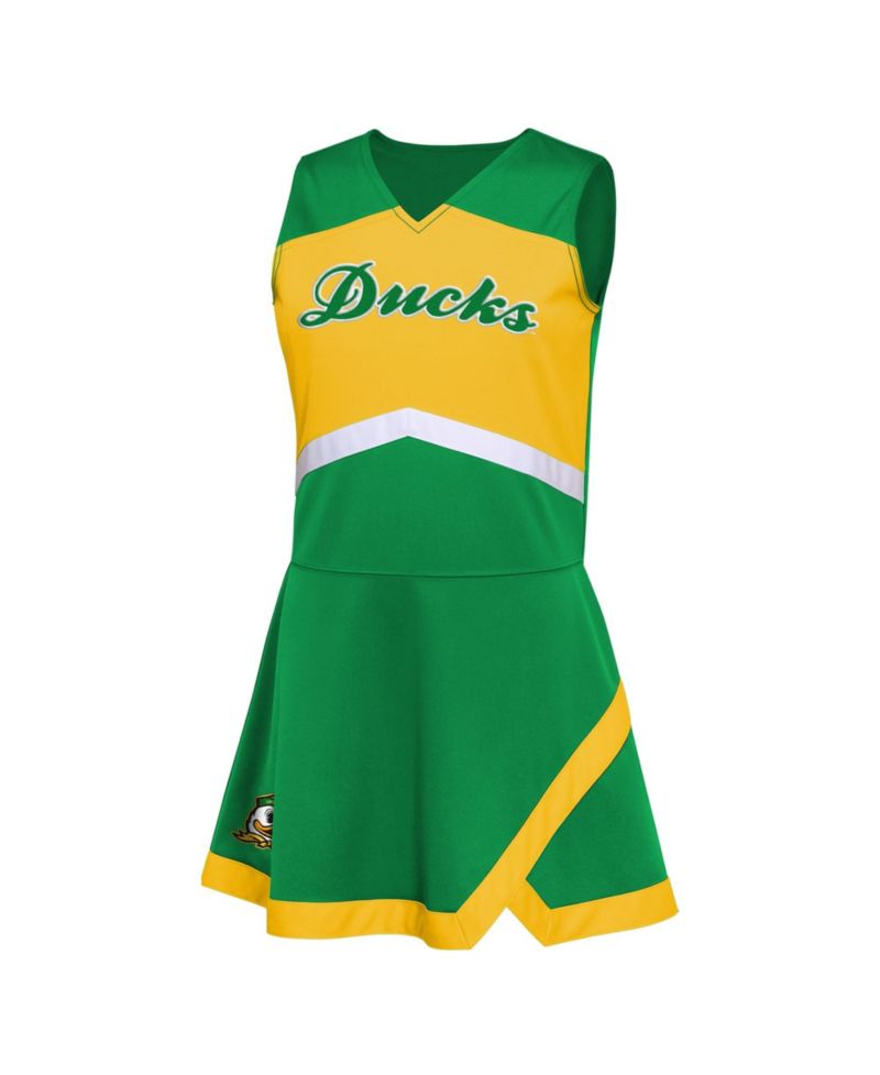 Big Girls Green Oregon Ducks Cheer Captain Jumper Dress