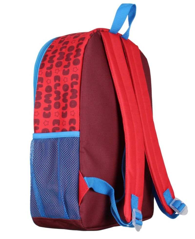 Elmo Loves You Star Dual-Compartment Front Pocket Backpack Bag 16"