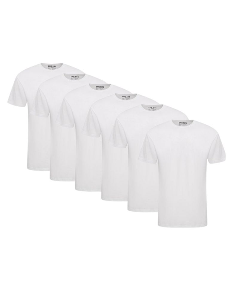 Men's Crew Neck T-Shirt, 6-Pack