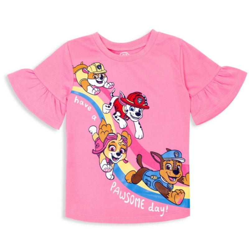 Rubble Marshall Chase Girls T-Shirt and Leggings Outfit Set Toddler |Child