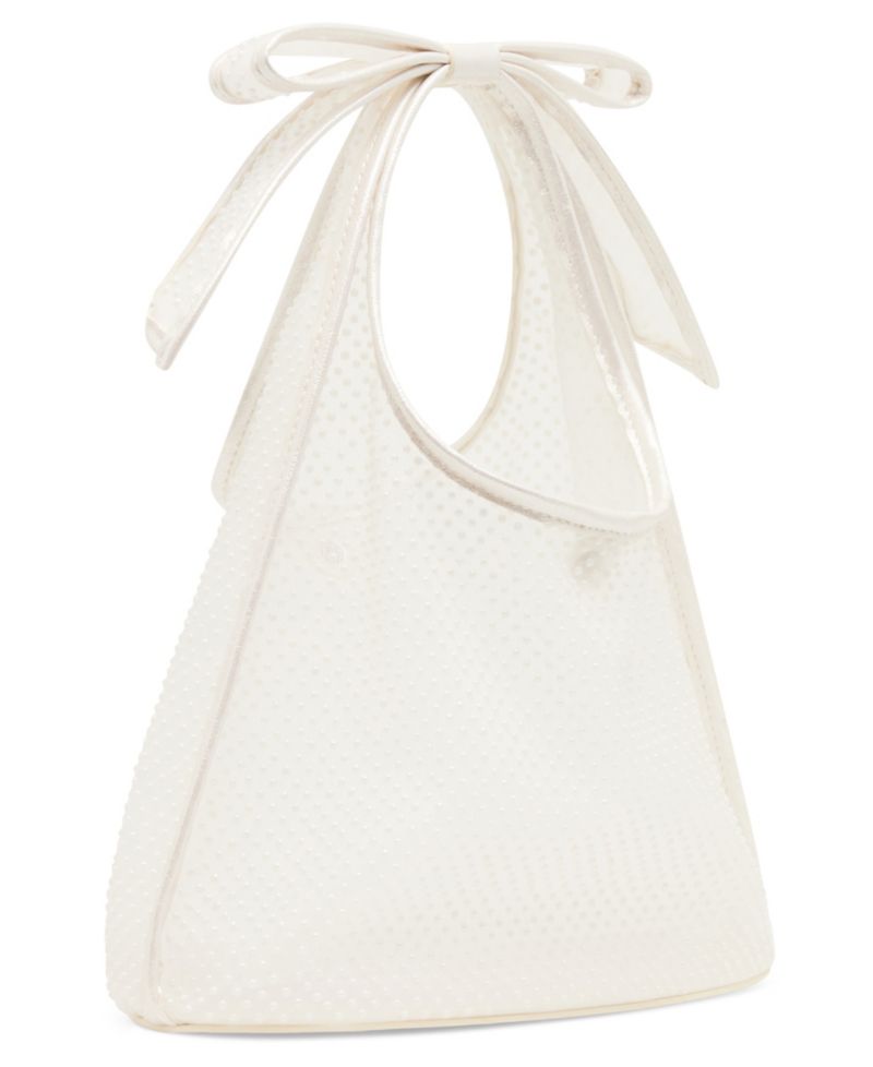 Bow Small Mesh Tote Handbag