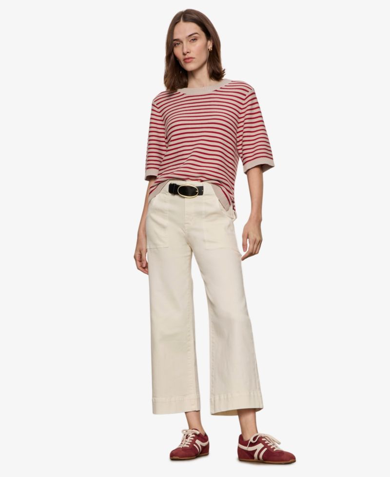 Women's Semi-Cropped Crewneck Sweater