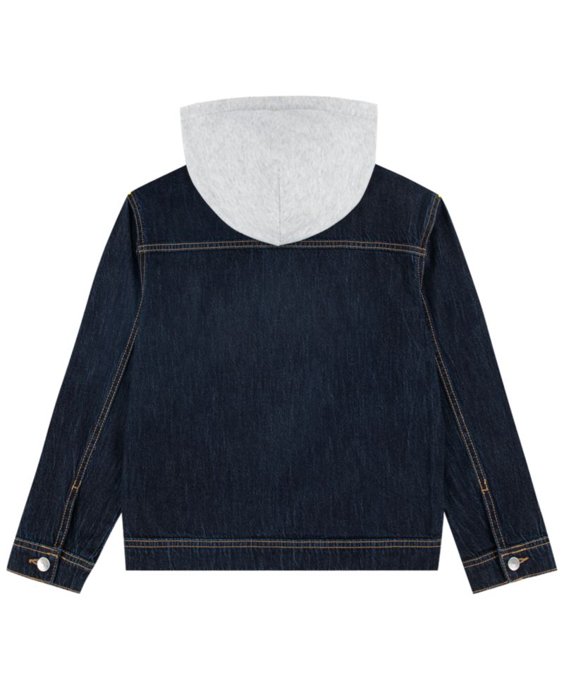 Boys' 5-18 Long-Sleeve Hooded Denim Jacket