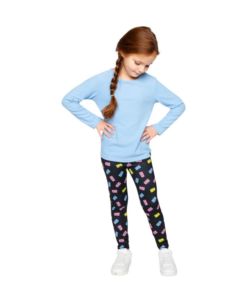 Little and Big Girl 6-14 Brushed Rib Crew Neck Top