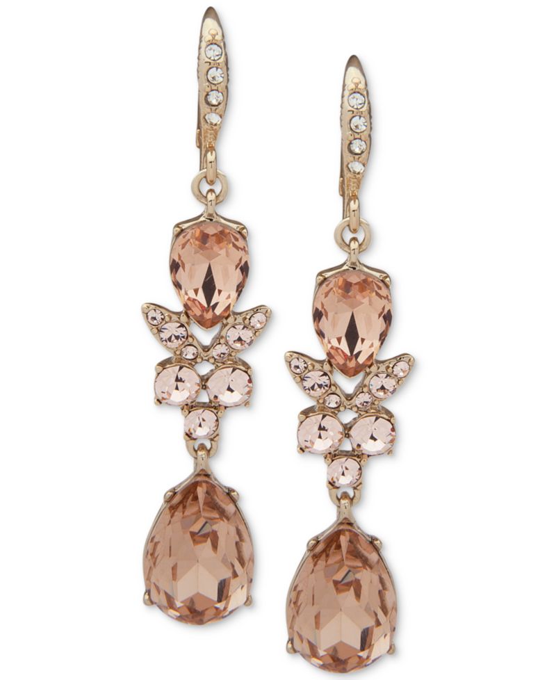 Crystal Double Drop Earrings