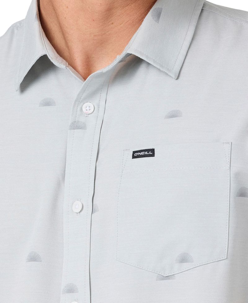 Men's Button-Up Collared Print Shirt