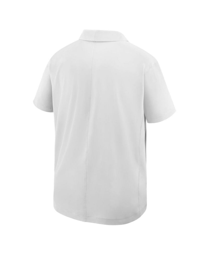 Men's White Team USA Woven Polo Shirt