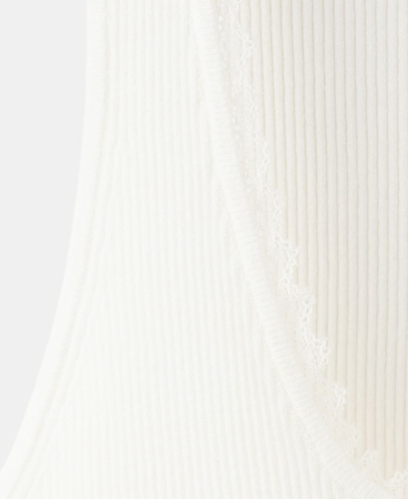Women's Lace Detail Ribbed Top