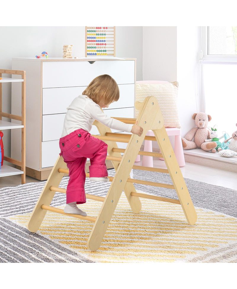 2-in-1 Triangle Climber with Adjustable Slide, 2-Piece Set