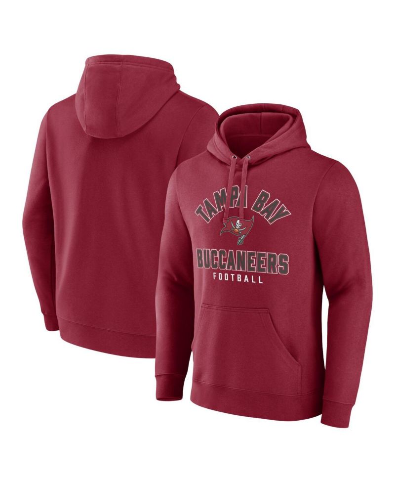 Men's Red Tampa Bay Buccaneers Between the Pylons Pullover Hoodie