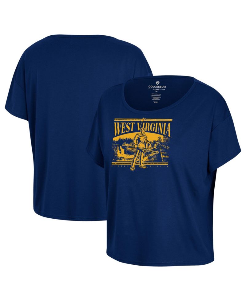 Women's Navy West Virginia Mountaineers 2024 Fan T-Shirt