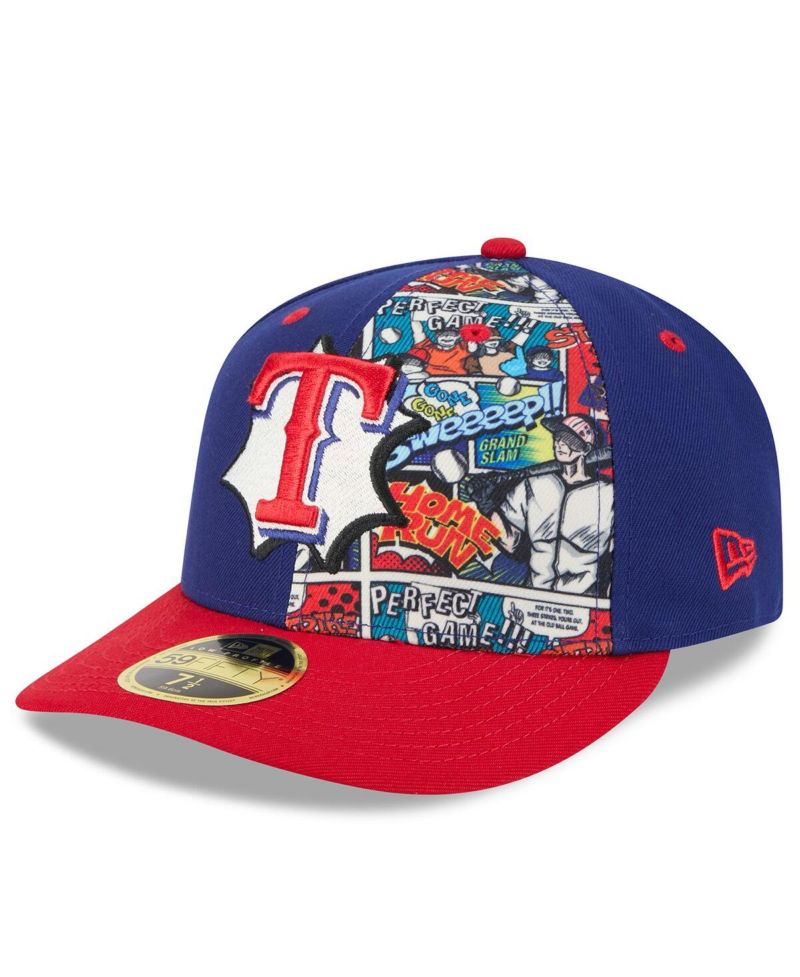 Men's Royal/Red Texas Rangers 2025 MLB Diamond Hero Edition Low Profile 59FIFTY Fitted Hat