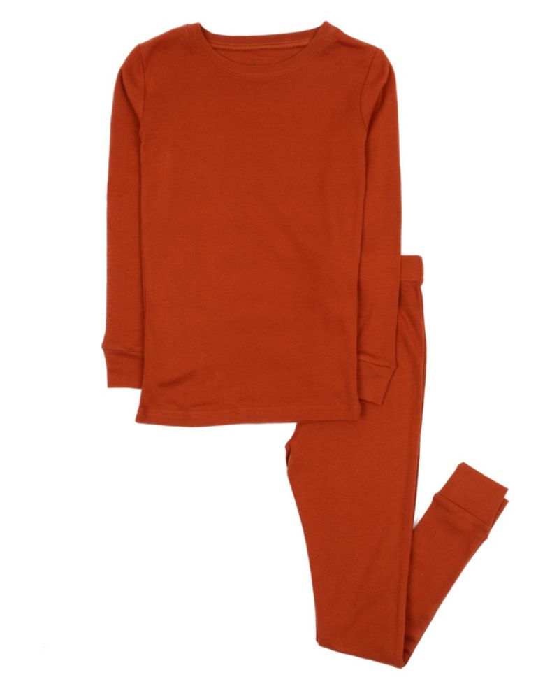 Kids Matching Family Two Piece Cotton Long Sleeve Pajamas