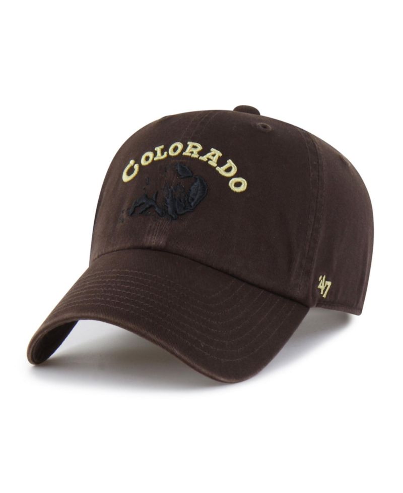 Men's '47 Brown Colorado Buffaloes Vault Clean Up Adjustable Hat