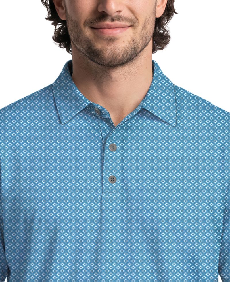 Men's Essential Geo Printed Polo Shirt