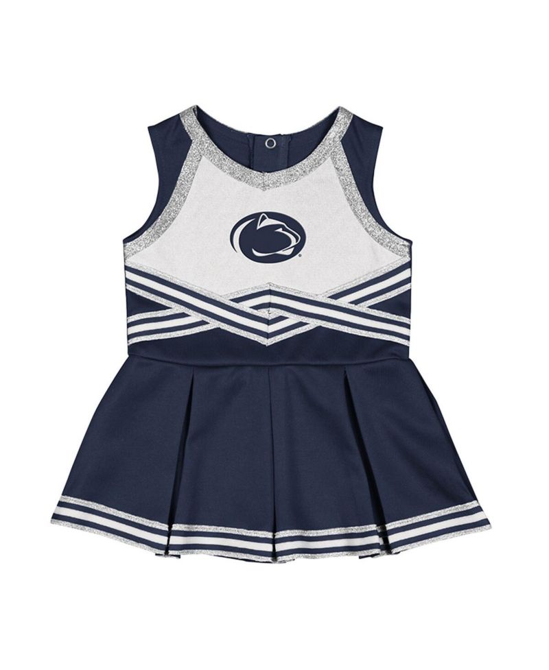Girls Baby Boys and Girls Navy Penn State Nittany Lions Lollipop Park Cheer Dress