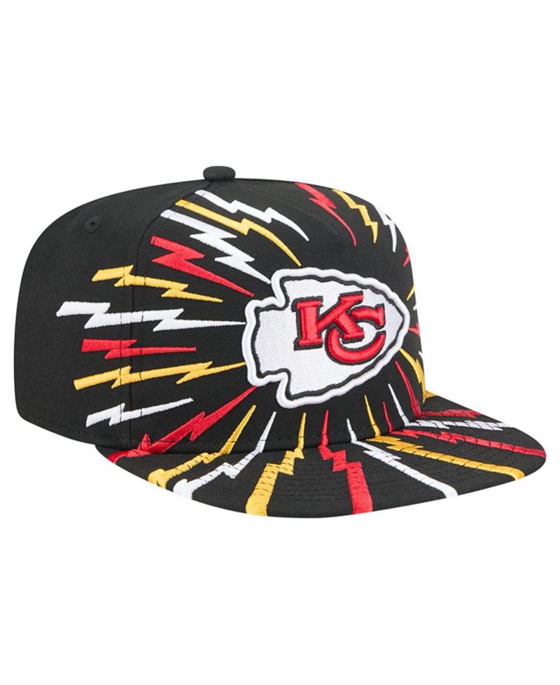 Men's Black Kansas City Chiefs Bolt A-Frame 9FIFTY Snapback Hat