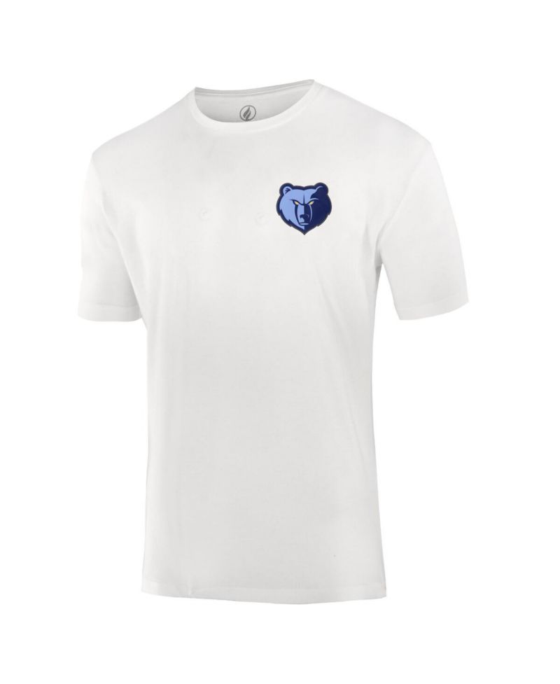 Men's and Women's White Memphis Grizzlies Burst Logo T-Shirt