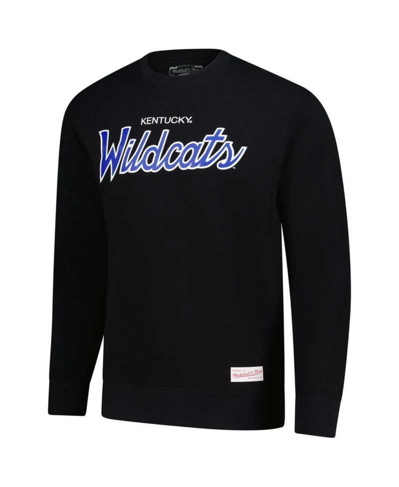 Men's Black Kentucky Wildcats Elite Script Pullover Sweatshirt