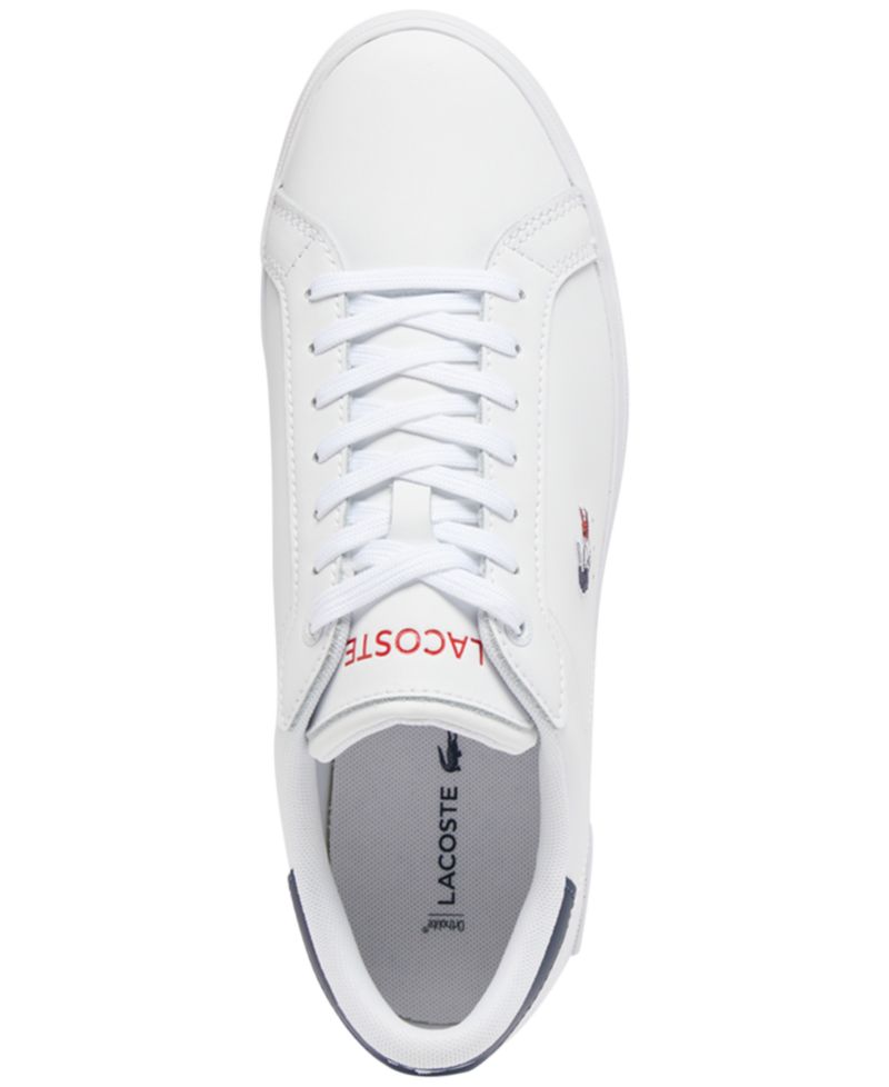 Powercourt Leather Lace-Up Tennis Sneakers