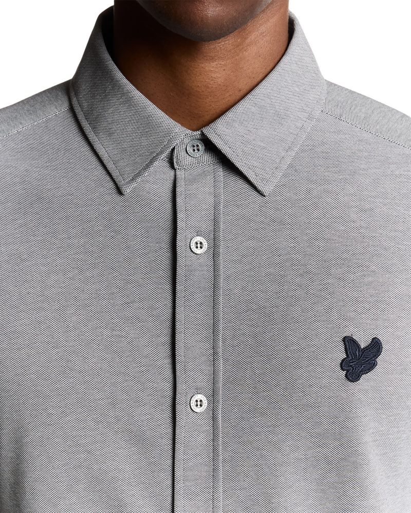 Men's Jacquard Stripe Long Sleeve Shirt
