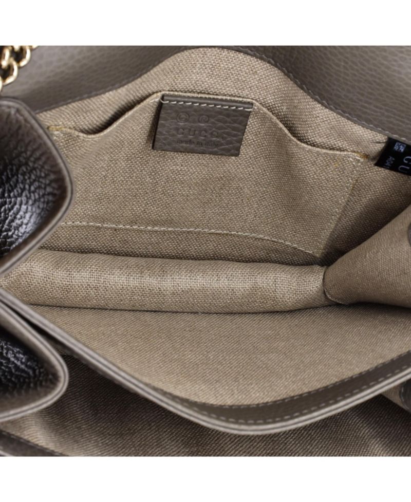 Small Interlocking Shoulder Bag Leather