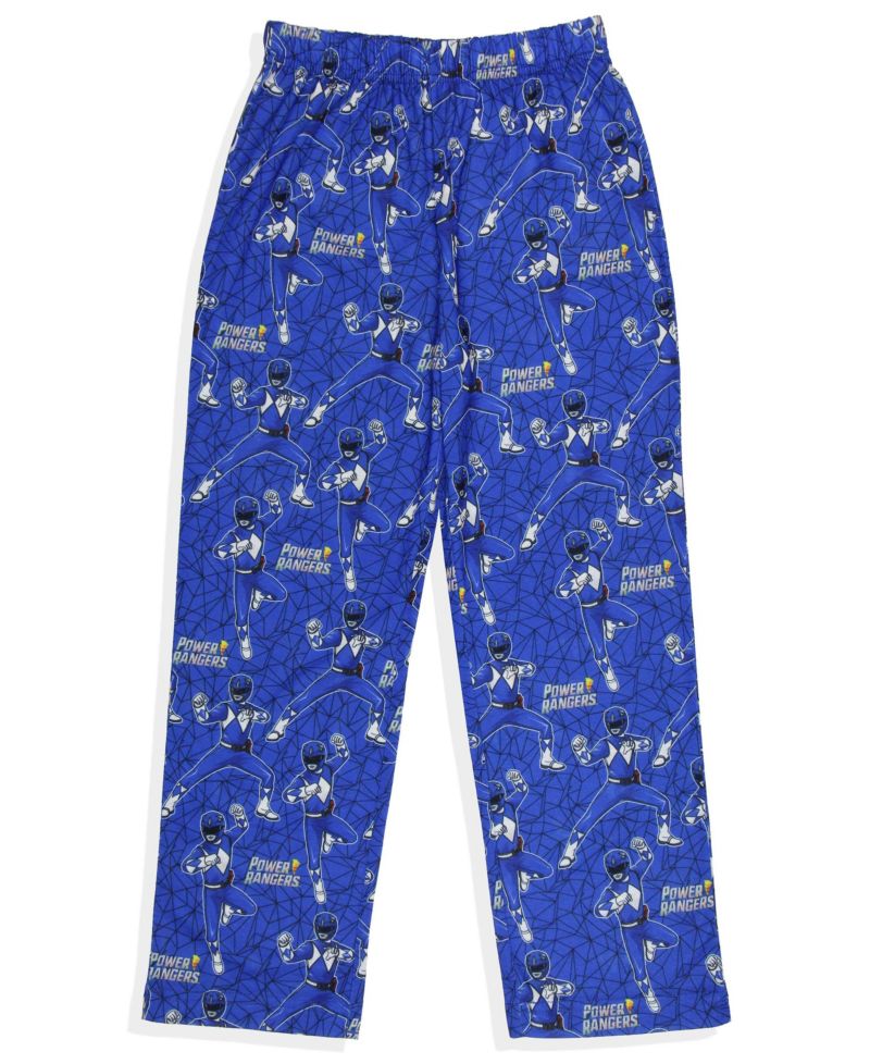 Character Boys' AOP Tossed Mighty Morphin Lounge Kids Pajama Pants