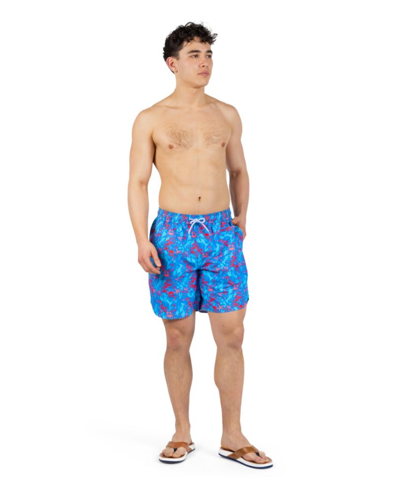 Men's Lobsters Printed Swim Shorts