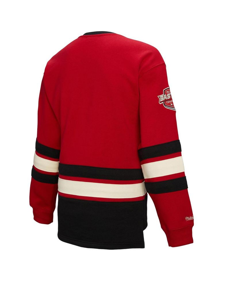 Women's Red New Jersey Devils Heritage Lace-Up Pullover Sweatshirt