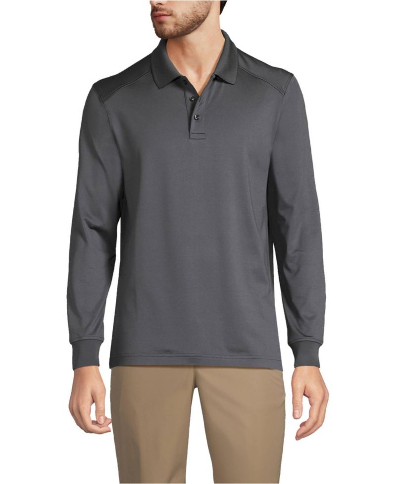 Men's Long Sleeve Rapid Dry Polo Shirt