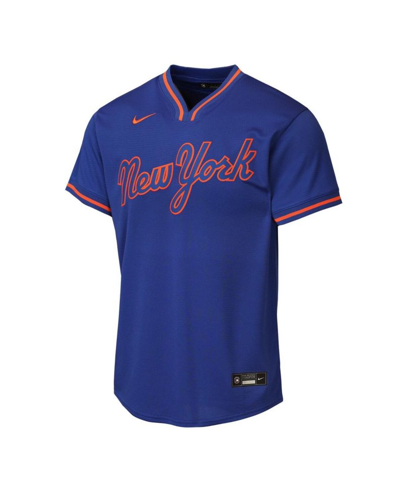 Big Boys and Girls Francisco Lindor Royal New York Mets Alternate Replica Jersey