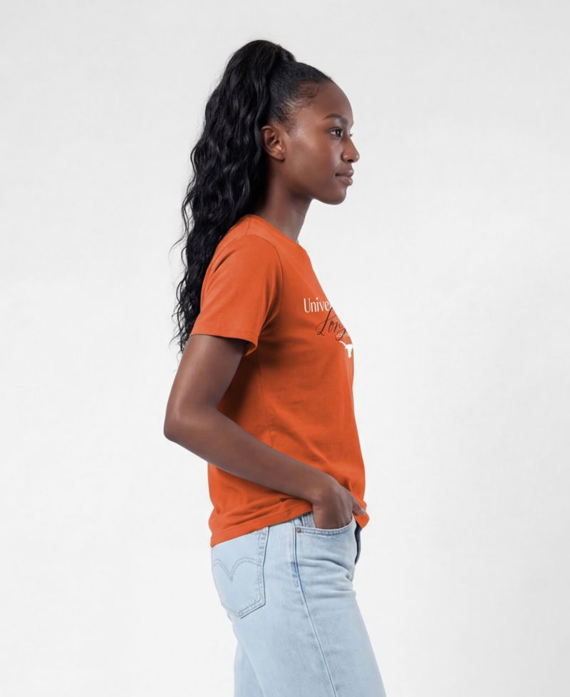 Women's Texas Longhorns Crew Neck Short-Sleeve T-Shirt