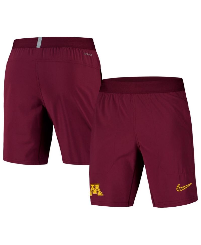 Men's Maroon Minnesota Golden Gophers 2024/25 Sideline Performance Woven Shorts